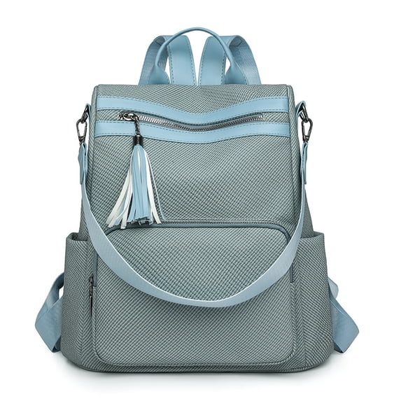 PRIYAL Backpack Purse for Women Large Leather Convertible Backpack Ladies Shoulder Bag Fashion Backpack Handbags for Travel and Work