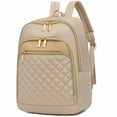 thumbnail image 1 of PRIYAL Backpack for Women Leather Small Backpack Purse for Ladies Cute Pom Bookbag Travel Shoulder Bag, 1 of 6