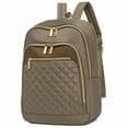 thumbnail image 1 of PRIYAL Backpack for Women Leather Small Backpack Purse for Ladies Cute Pom Bookbag Travel Shoulder Bag, 1 of 6