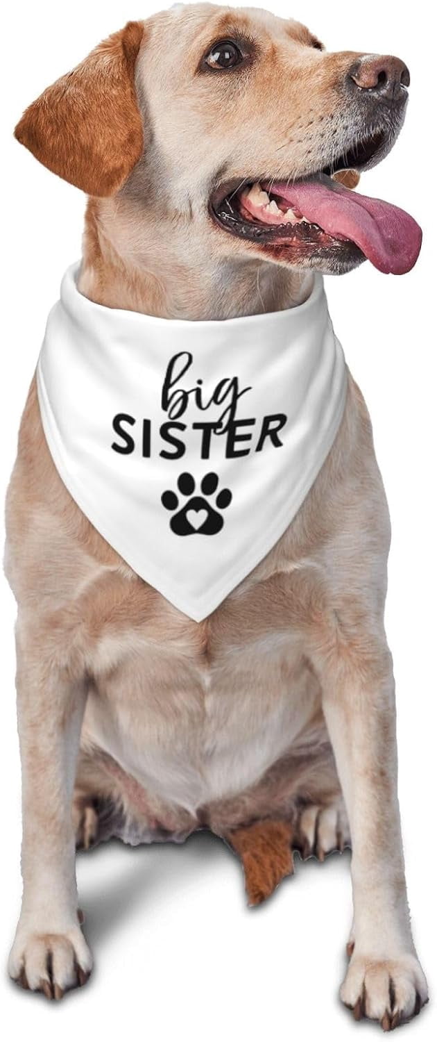 Bandana Scarf Big Sister Dog Bandana Dog Big Sister Dog Bandana