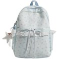 thumbnail image 1 of KKLDOGS Cute Backpack Coquette Floral Back Pack with Lace Trim & Plush Charm Kawaii Backpack for Classes Travel, 1 of 5