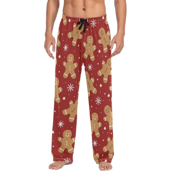 PRIYAL Cute Brown Capybaras Pajama Pants Blue Water Men's Pajama Bottoms Lounge Sleepwear PJs Sleep Pants