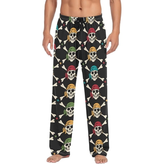 PRIYAL Funny Avocado Dumbbell Pajama Pants Cute Men's Pajama Bottoms Lounge Sleepwear PJs Sleep Pants S