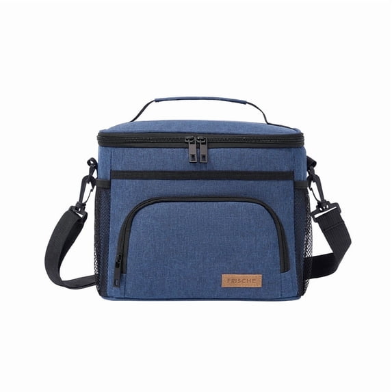 KKLDOGS Insulated Lunch Bag for Women Men Reusable Lunch Box for Office Picnic Hiking Beach Leakproof Cooler Tote Bag Organizer with Adjustable Shoulder Strap for Adults