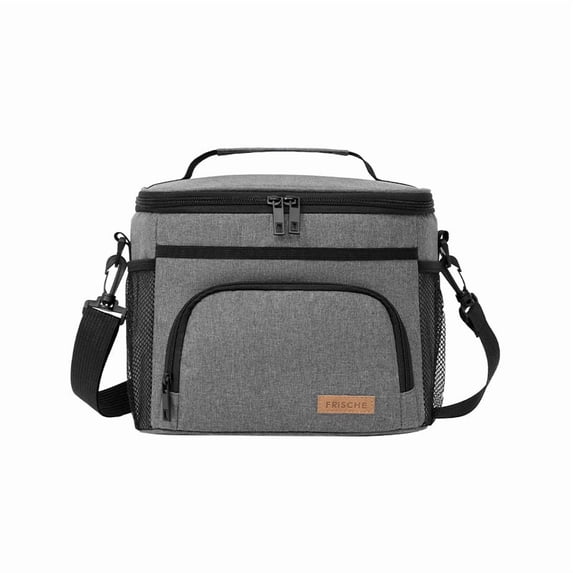 KKLDOGS Insulated Lunch Bag for Women Men Reusable Lunch Box for Office Picnic Hiking Beach Leakproof Cooler Tote Bag Organizer with Adjustable Shoulder Strap for Adults