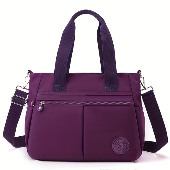 PRIYAL Large Capacity Solid Color Minimalist Stylish Women's Tote Bag, Shoulder Crossbody Bag, Easy Versatile Commuting Handbag