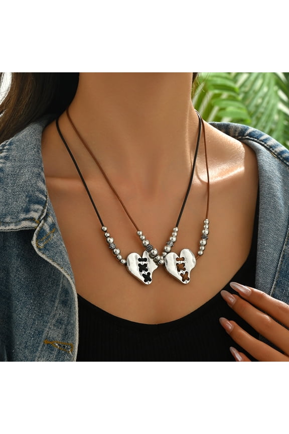 Layered Boho Beaded Necklace for Women Earthy Coconut Shell Wooden Tigers Eye Beads Necklace Summer Beach Hawaiian Surfer Choker Necklace for Men