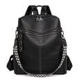thumbnail image 1 of PRIYAL Leather Backpack Purse for Women Designer Travel Backpack Purses PU Fashion Ladies Shoulder Bag, 1 of 11