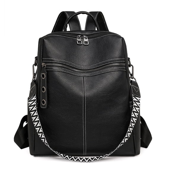 PRIYAL Leather Backpack Purse for Women Designer Travel Backpack Purses PU Fashion Ladies Shoulder Bag