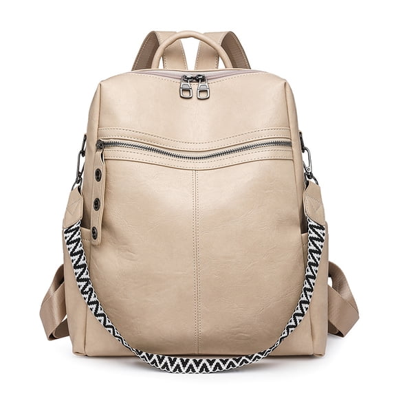 PRIYAL Leather Backpack Purse for Women Designer Travel Backpack Purses PU Fashion Ladies Shoulder Bag
