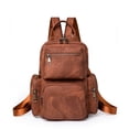 thumbnail image 1 of KKLDOGS Leather Laptop Backpack for Men Women Work Travel, Daily Backpack Casual Daypack, 1 of 5