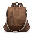 thumbnail image 1 of PRIYAL Leather Laptop Backpack for Women,  Work Travel Bag, Teacher Nurse Convertible Backpack Purse, 1 of 10