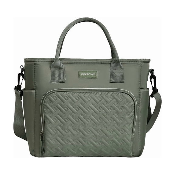 PRIYAL Lunch Bag for Women Cute Lunch Bag For Work,Insulated LunchBox Lunch Purse Leakproof Wide-Open Lonchera Lunchbag Lunch Tote With Pockets And Adjustable Strap For Office Picnic Beach