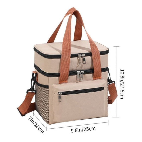 PRIYAL Lunch Box for Women Lunch bag Quilted Puffer Lunch Box with Adjustable Strap Insulated Reusable Lunch Tote for Work Picnic Travel