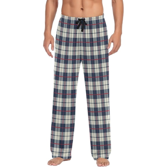PRIYAL Men's Pajama Pants Christmas Winter Elastic Waistband Soft Lightweight Sleep Lounge Pajama Bottoms with Pockets,S-XXL