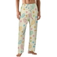 thumbnail image 1 of PRIYAL Mens PJ Pajama Pants Colorful Tennis Rackets Balls Bottoms Lounge Pants Sleepwear, 1 of 5