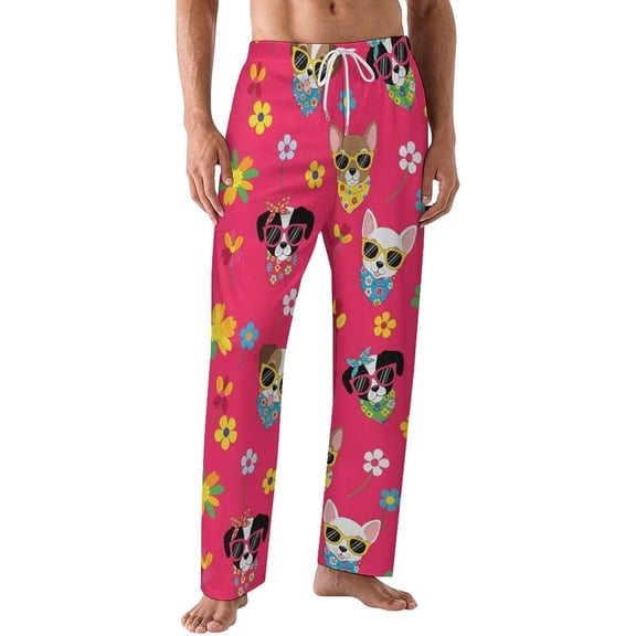 PRIYAL Mens PJ Pajama Pants Cowboy Riding Horse Bottoms Lounge Pants Sleepwear