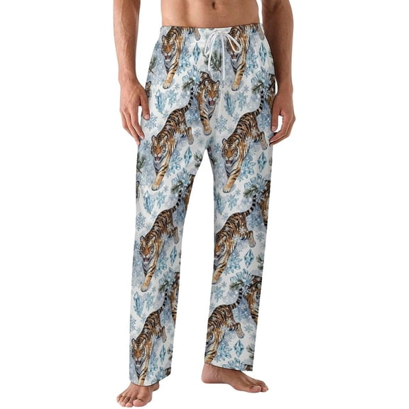 PRIYAL Mens PJ Pajama Pants Nutcracker Ballet Ballerina Bottoms Lounge Pants Sleepwear