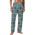 thumbnail image 1 of PRIYAL Mens PJ Pajama Pants Tennis Racket Bow Tie Bottoms Lounge Pants Sleepwear, 1 of 5