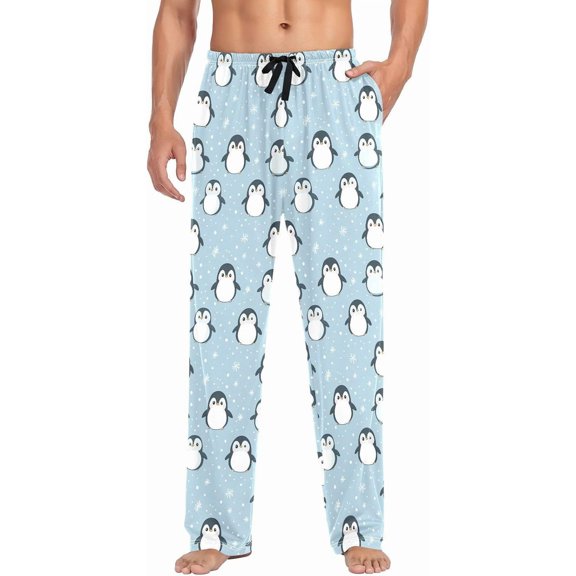 PRIYAL Mens Pajama Pants Fish Snowflake Penguin Pajama Bottoms Lightweight Basics Sleep Pj Lounge Pant