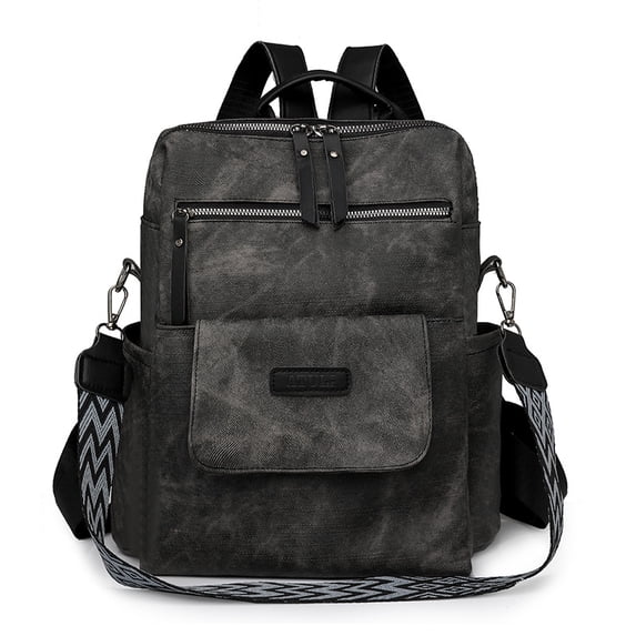 KKLDOGS PU Leather Backpack Purse for Women Fashion Multipurpose Design Handbag Ladies Shoulder Bags Travel Backpack