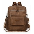 thumbnail image 1 of KKLDOGS PU Leather Backpack Purse for Women Fashion Multipurpose Design Handbag Ladies Shoulder Bags Travel Backpack, 1 of 11