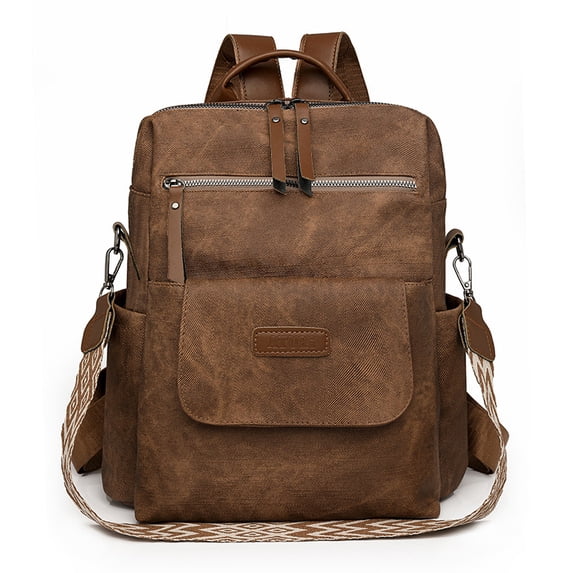 KKLDOGS PU Leather Backpack Purse for Women Fashion Multipurpose Design Handbag Ladies Shoulder Bags Travel Backpack