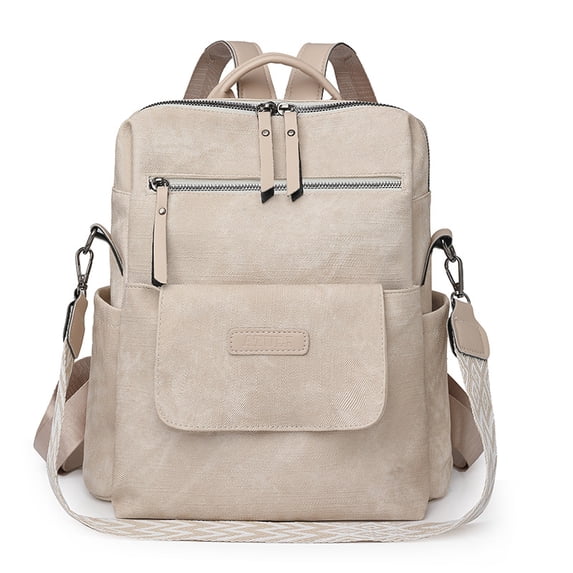KKLDOGS PU Leather Backpack Purse for Women Fashion Multipurpose Design Handbag Ladies Shoulder Bags Travel Backpack