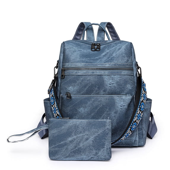 PRIYAL PU Leather Laptop Backpack for Women Designer Travel Backpack with Laptop Compartment Ladies Computer Shoulder Bags