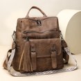 thumbnail image 1 of PRIYAL PU Leather Small Backpack for Women | Fashion Tassel Ladies Small Diaper Bag - Mini Backpack Purse Suitable for Travel, Work, 1 of 11