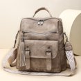thumbnail image 1 of PRIYAL PU Leather Small Backpack for Women | Fashion Tassel Ladies Small Diaper Bag - Mini Backpack Purse Suitable for Travel, Work, 1 of 5