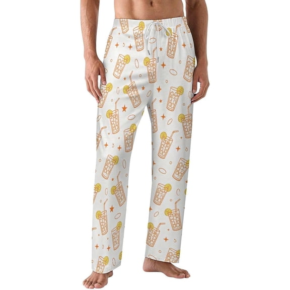 PRIYAL Pajama Pants for Men,Champagne Bottles Glasses Men's Sleepwear Bottoms,Lounge Pants