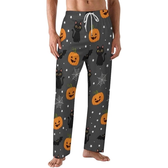 PRIYAL Pajama Pants for Men,Goat Floral Pattern Men's Sleepwear Bottoms, Lounge Pants