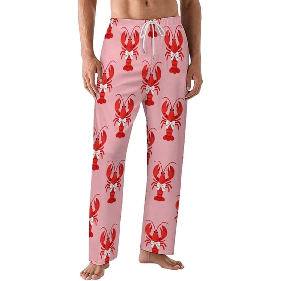 PRIYAL Pajama Pants for Men,Possums Leaves Stars Forest Men's Sleepwear Bottoms,Lounge Pants