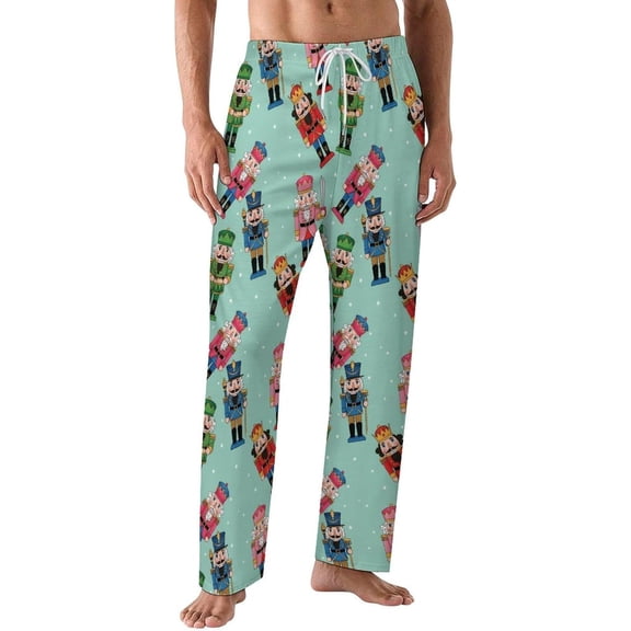 PRIYAL Pajamas Pants For Men Funny Nutcracker Figures Pajama Bottoms Sleepwear Pj Pants