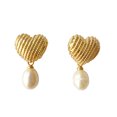 thumbnail image 1 of PRIYAL Pearl Earrings for Women, Dainty 14K Gold Plated 925 Sterling Silver Drop Quality Handpicked Freshwater Cultured Round Pearls Dangle Earrings Wedding Jewelry for Women Gifts, 1 of 15