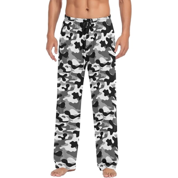 PRIYAL Red Lips Pajama Pants Mens Lounge Pants Lightweight Men Pajama Bottoms