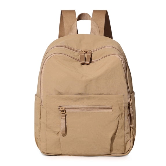 PRIYAL Small Nylon Backpack for Women Men, Lightweight Bookbag Backpack Daypack for Travel Work