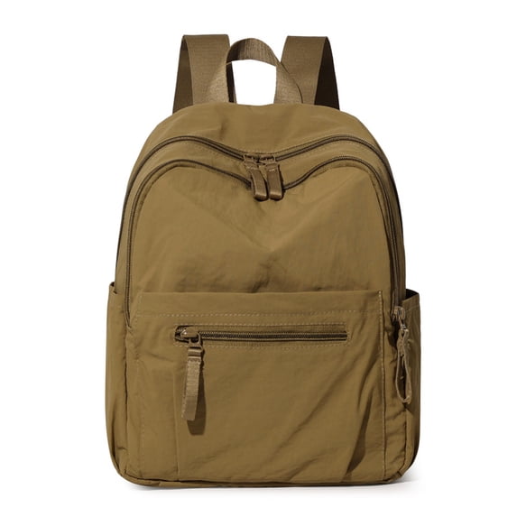 PRIYAL Small Nylon Backpack for Women Men, Lightweight Bookbag Backpack Daypack for Travel Work