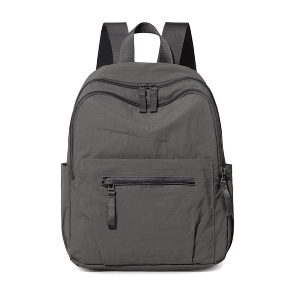 PRIYAL Small Nylon Backpack for Women Men, Lightweight Bookbag Backpack Daypack for Travel Work
