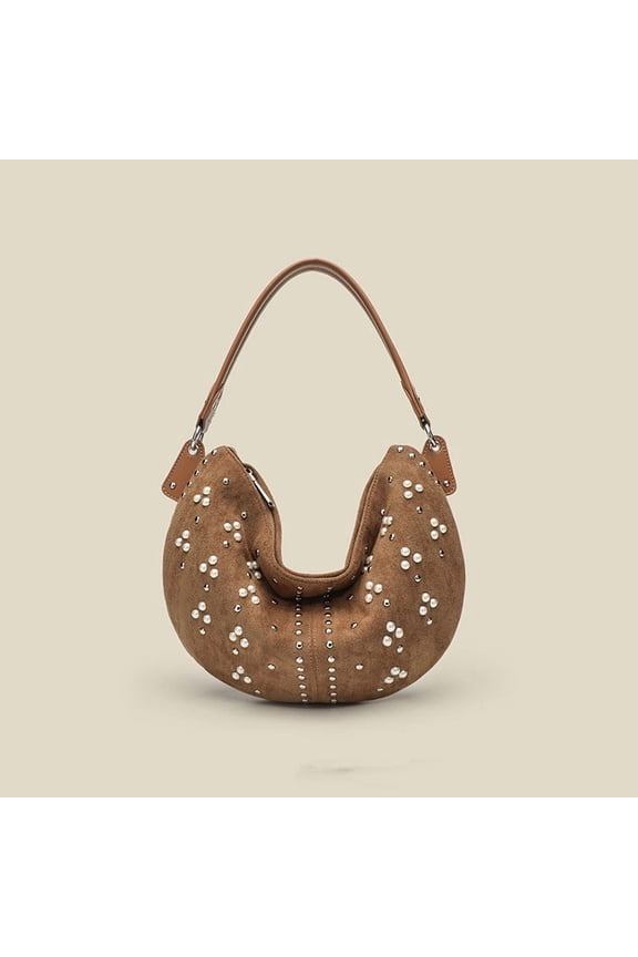Small Shoulder Bags for Women with Rivets Punk Style Goth Grunge Emo Handbag