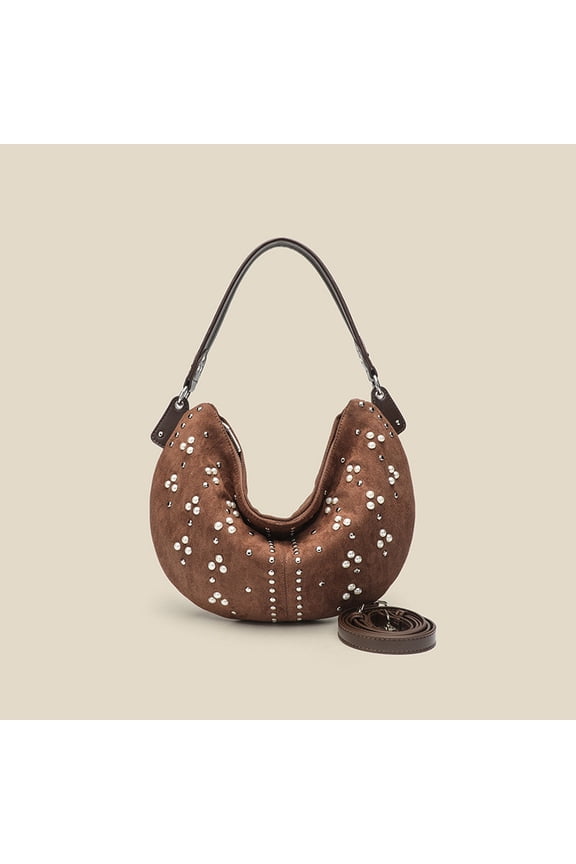 Small Shoulder Bags for Women with Rivets Punk Style Goth Grunge Emo Handbag