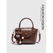 PRIYAL Small Vegan Leather Crossbody Bags For Women, Mini Dumpling Handbag, Cute Top Handle Shoulder Purse For Travel Dating