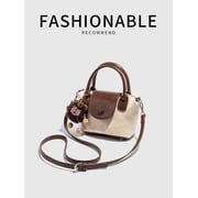 KKLDOGS Small Vegan Leather Crossbody Bags For Women, Mini Dumpling Handbag, Cute Top Handle Shoulder Purse For Travel Dating