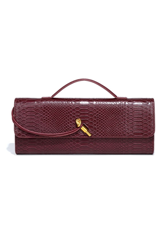 PRIYAL Snakeskin Crossbody Handbag, Genuine Leather Fashion Clutch and Evening Bag for Women, Gifts for Women