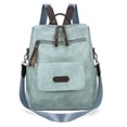 thumbnail image 1 of PRIYAL Solid Color Simple Fashion Women's Backpack, Large Capacity Multi-functional Commuter Casual Outing Travel Bag, 1 of 14