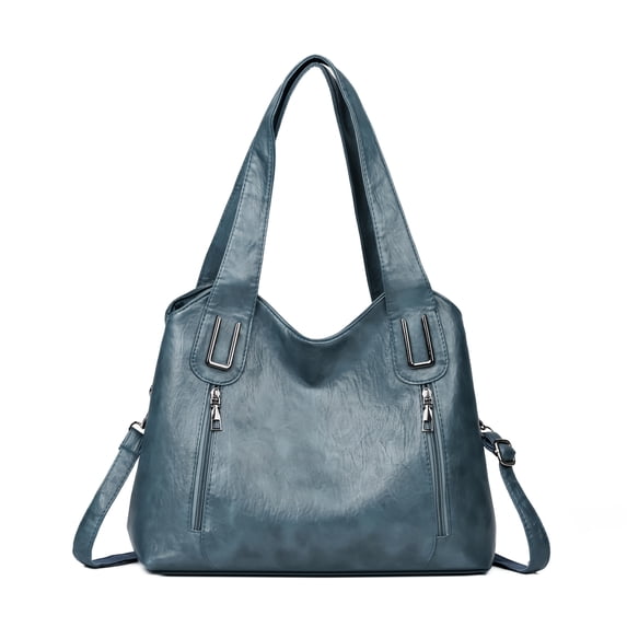 PRIYAL Stylish Black for Women Large Capacity Tote with Secure Zip Closure, Adjustable Strap Multiple Compartments, Perfect for Everyday Use, Versatile Carry Bag Sleek Modern Tote Decorative Zippers