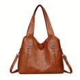 thumbnail image 1 of PRIYAL Stylish Black for Women Large Capacity Tote with Secure Zip Closure, Adjustable Strap Multiple Compartments, Perfect for Everyday Use, Versatile Carry Bag Sleek Modern Tote Decorative Zippers, 1 of 14