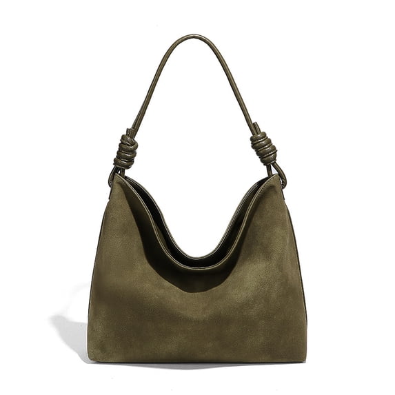PRIYAL Suede Purses Bag for Women, Top Handle Shoulder Bag Vegan Leather Hobo Bag Travel Tote Bag Satchel for Work