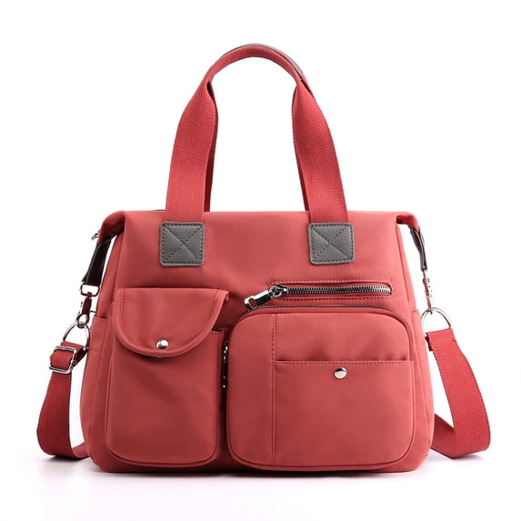 PRIYAL Tote Bag for Women, Tote Bag with Zipper Work Tote with Compartments Nurse Shoulder Hanbag for Travel, Gym